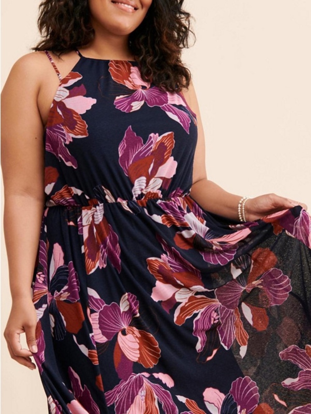 Anthropologie Floral Maxi Dress – Size L - Boho Wedding Guest - Picture 15 of 16